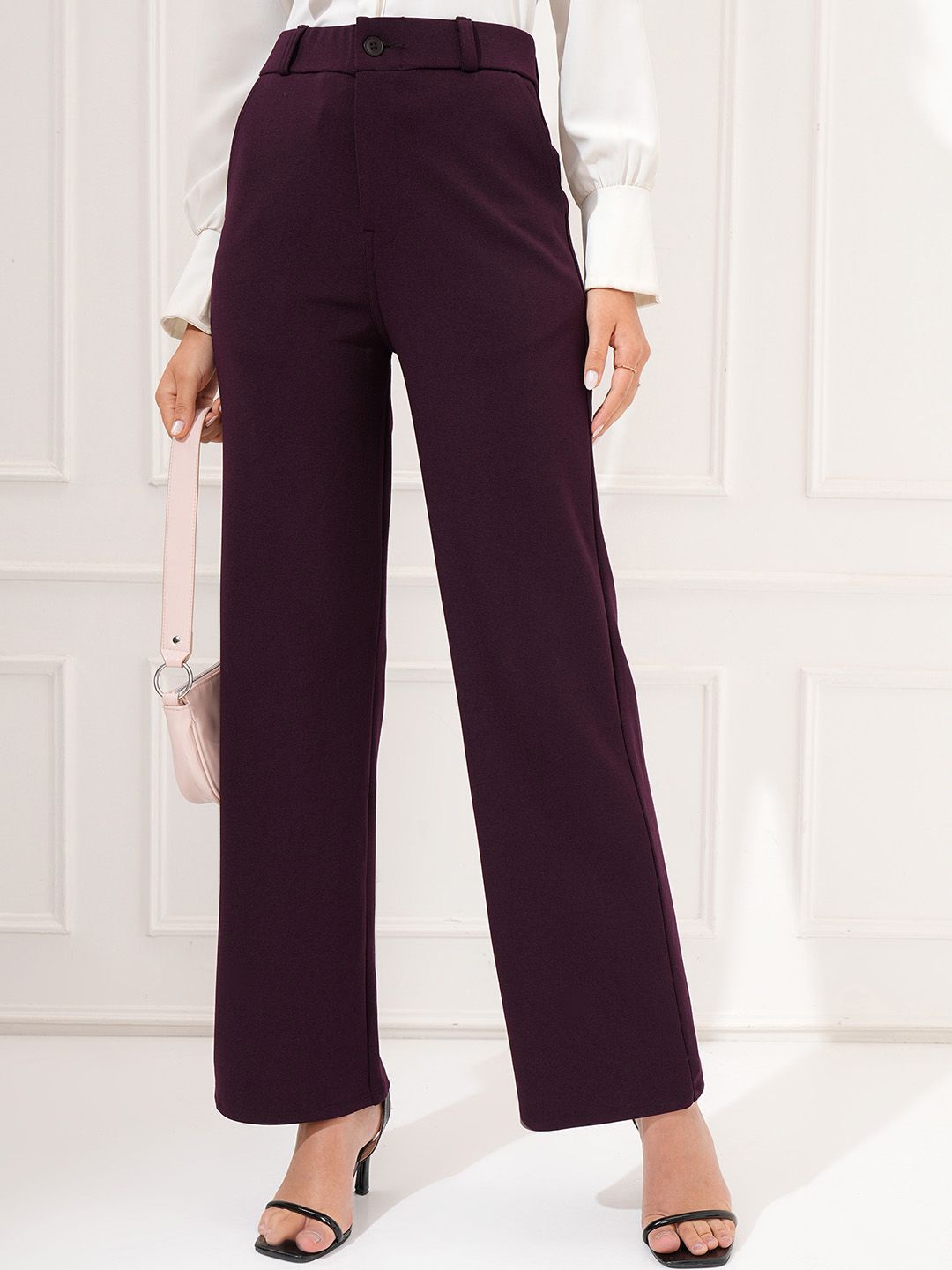 Tokyo Talkies Women Straight Fit Trousers