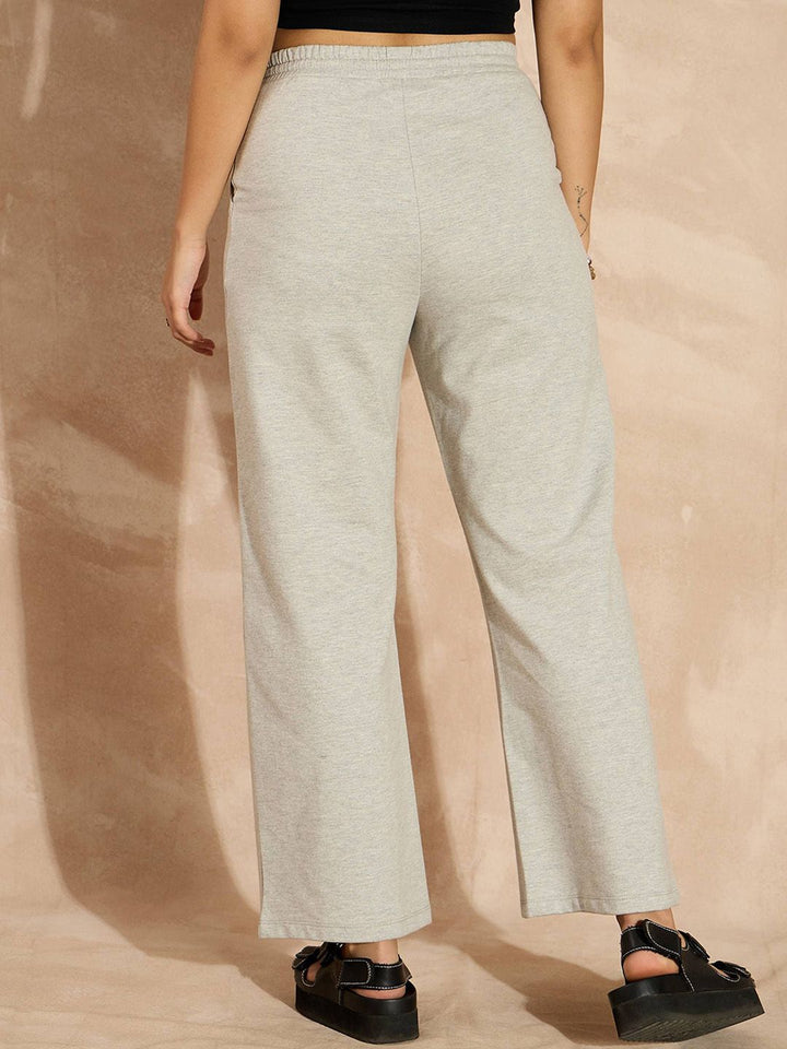 SASSAFRAS Women Solid Cotton Track Pants