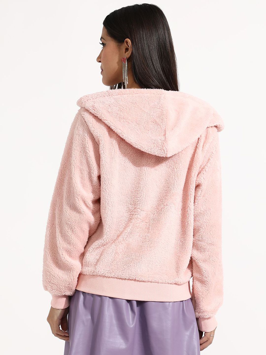 Campus Sutra Women Cotton Hooded Sweatshirt