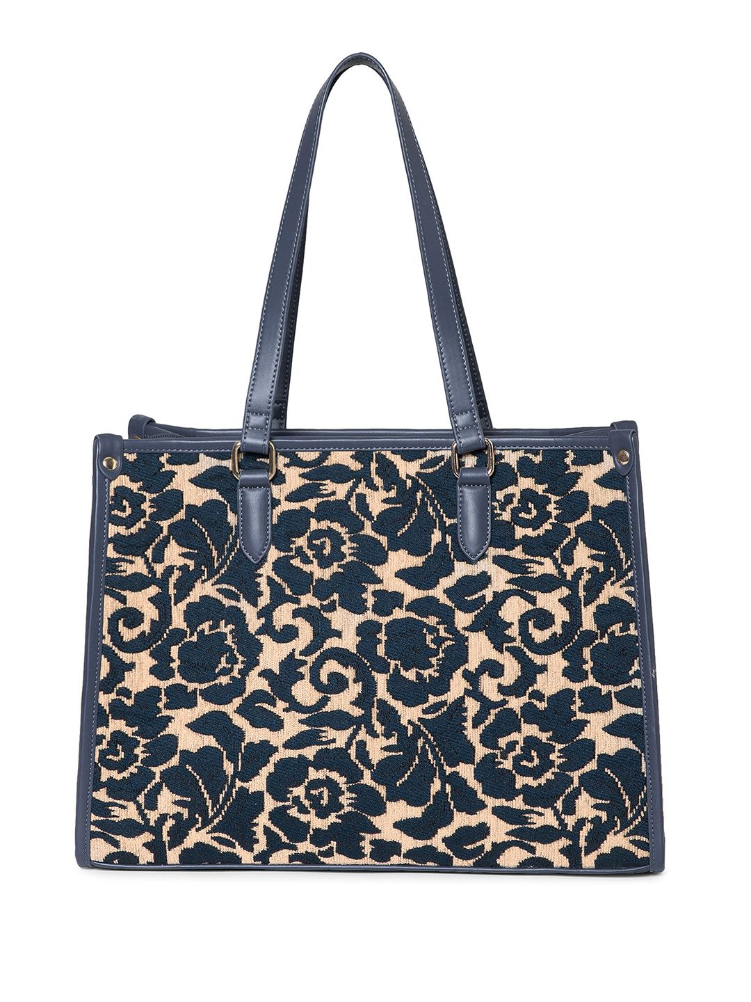 Berrylush Floral Printed Structured Shoulder Bag