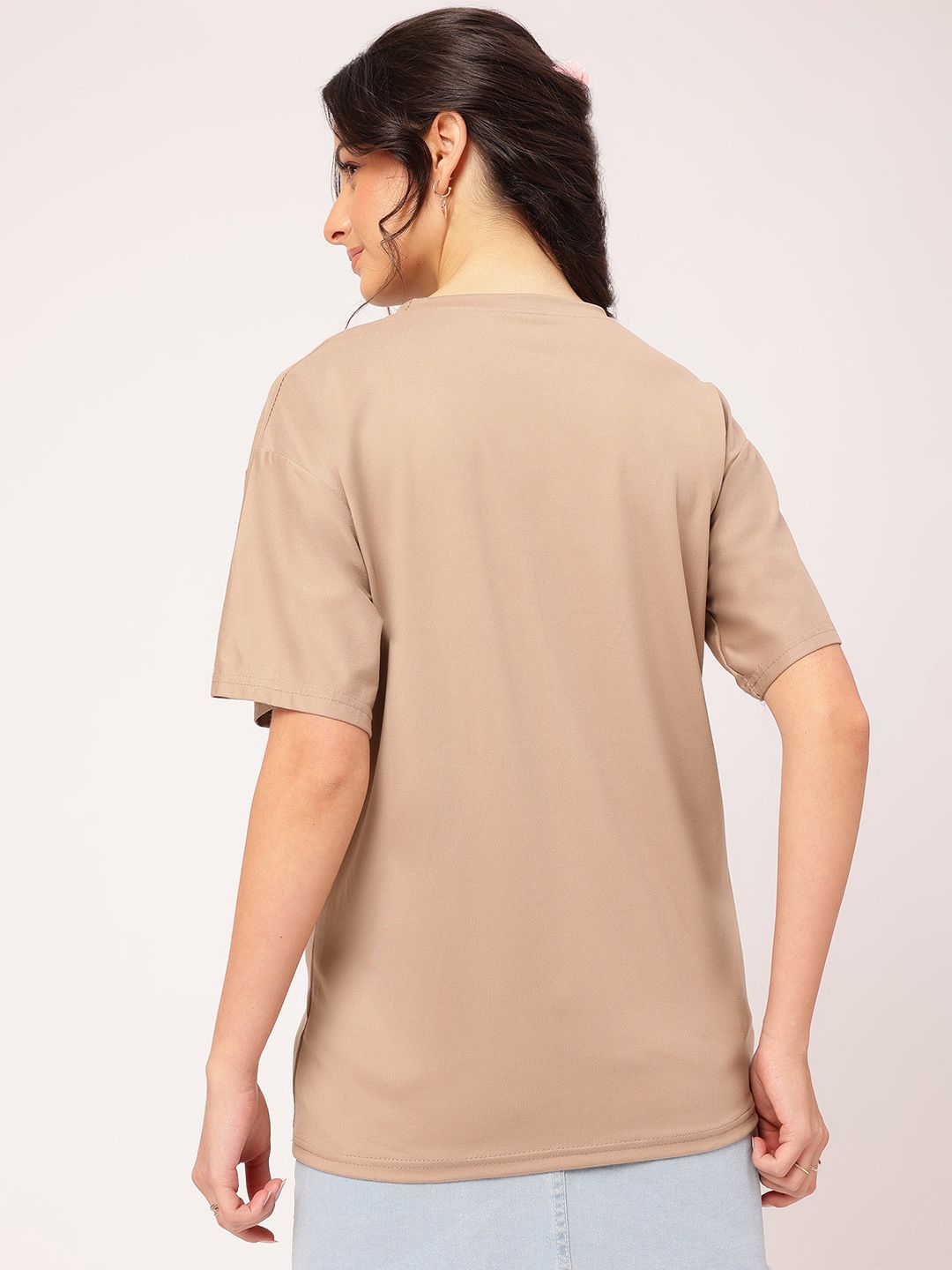 DressBerry Softly Styled Printed Relaxed Fit T-shirt