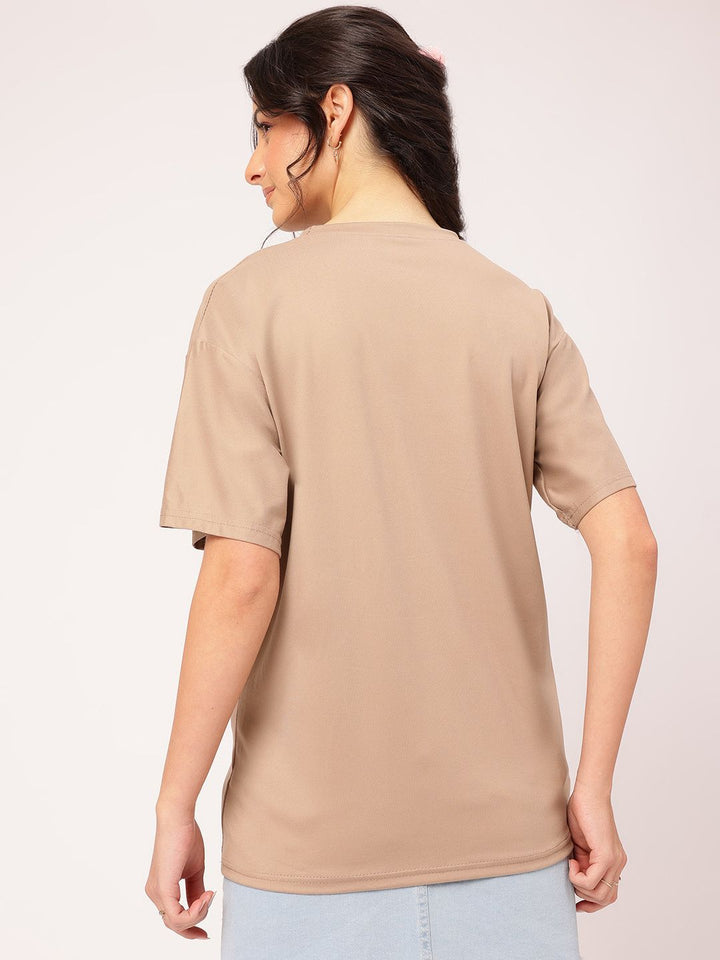 DressBerry Softly Styled Printed Relaxed Fit T-shirt