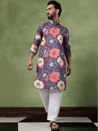 SOJANYA Men Floral Printed Kurta
