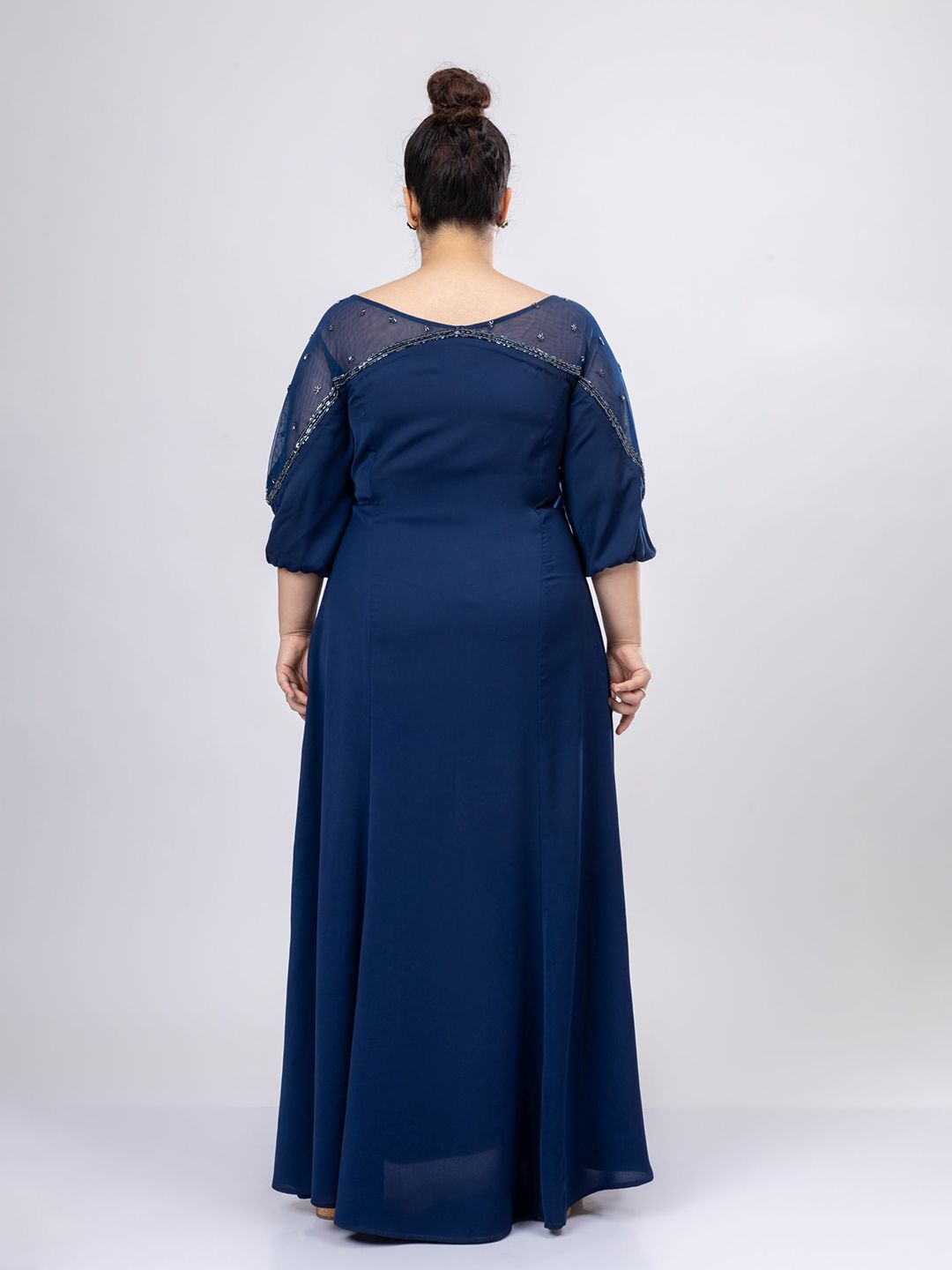 Mamicha Women Crepe A-Line Maxi Dress