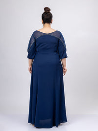 Mamicha Women Crepe A-Line Maxi Dress