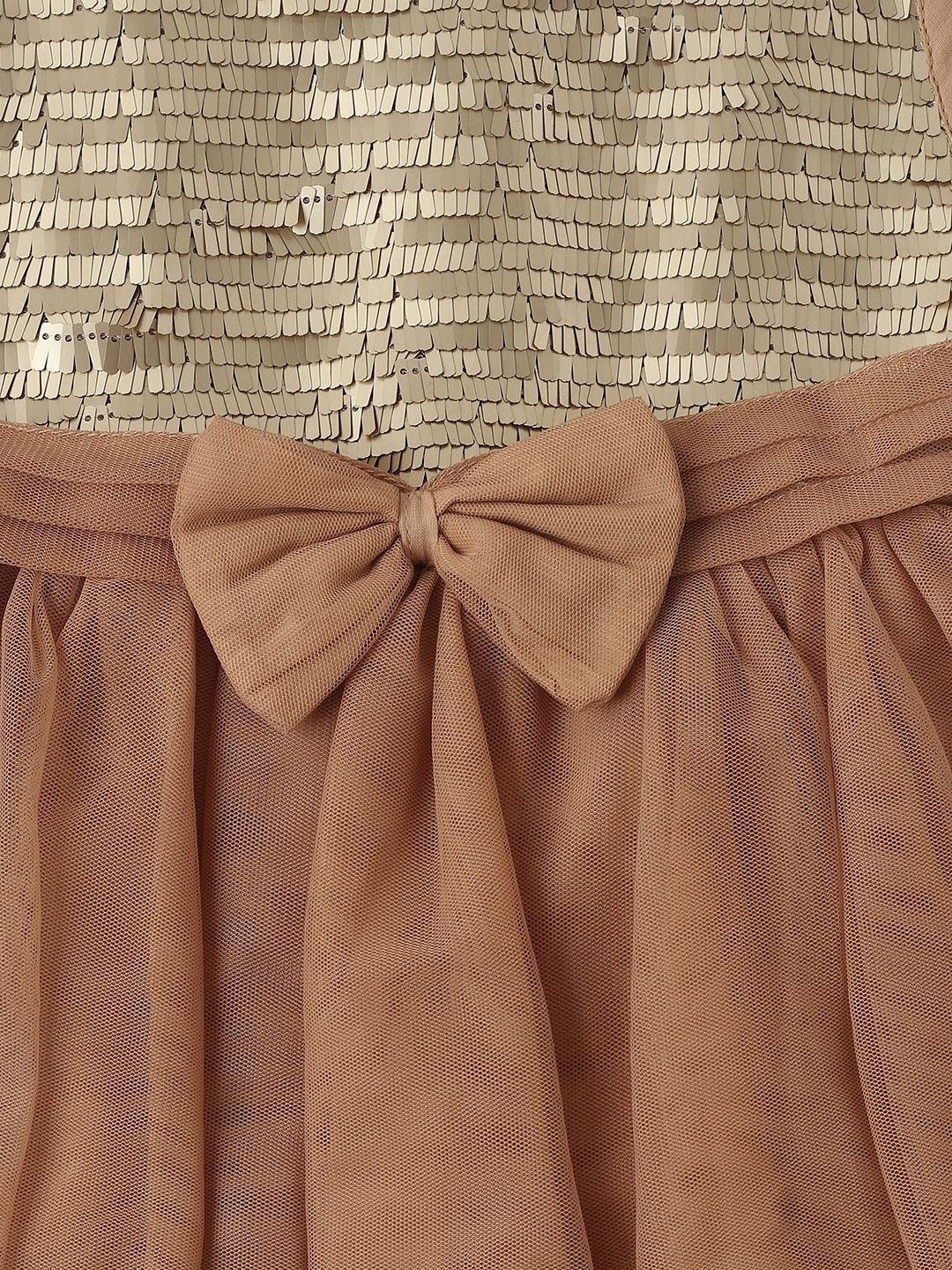 Nauti Nati Embellished Net Fit & Flare Dress