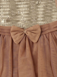 Nauti Nati Embellished Net Fit & Flare Dress