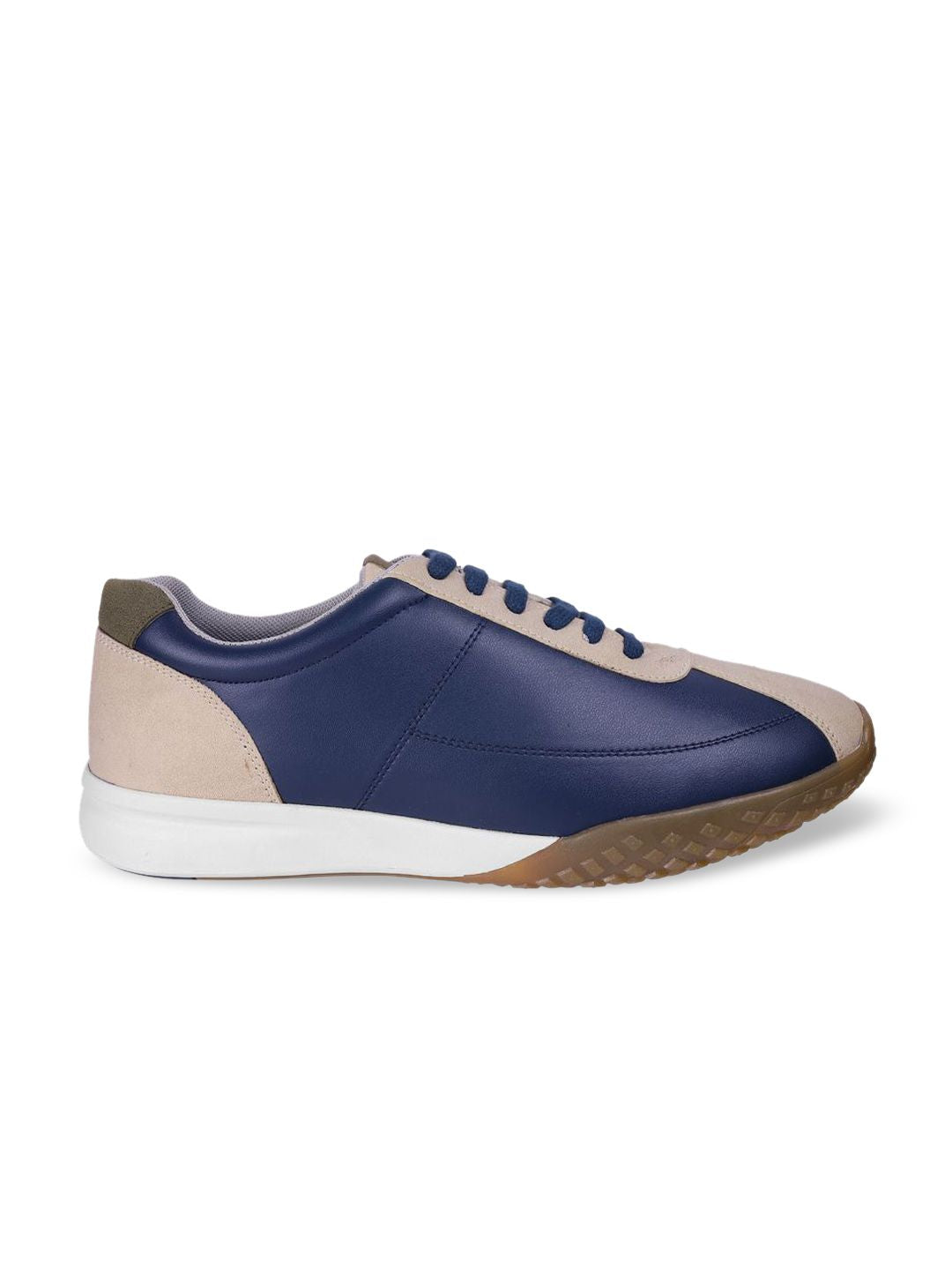 Metro Men Colourblocked Round Toe Lace-Ups Casual Sneakers