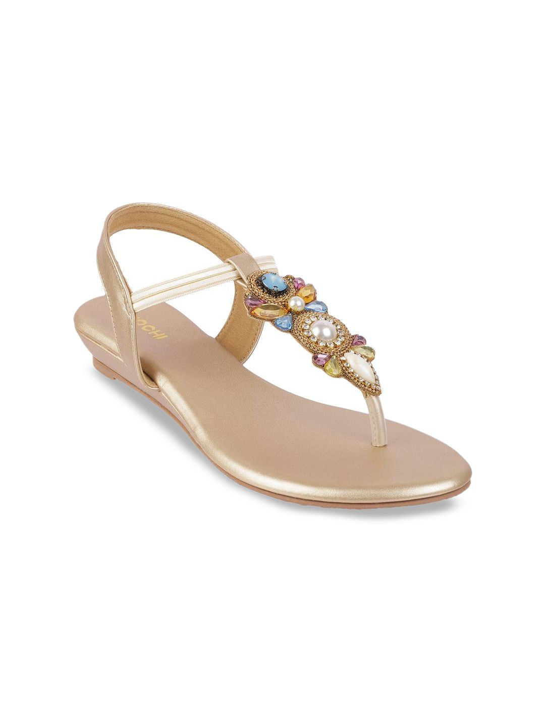 Mochi Embellished Wedge Sandals