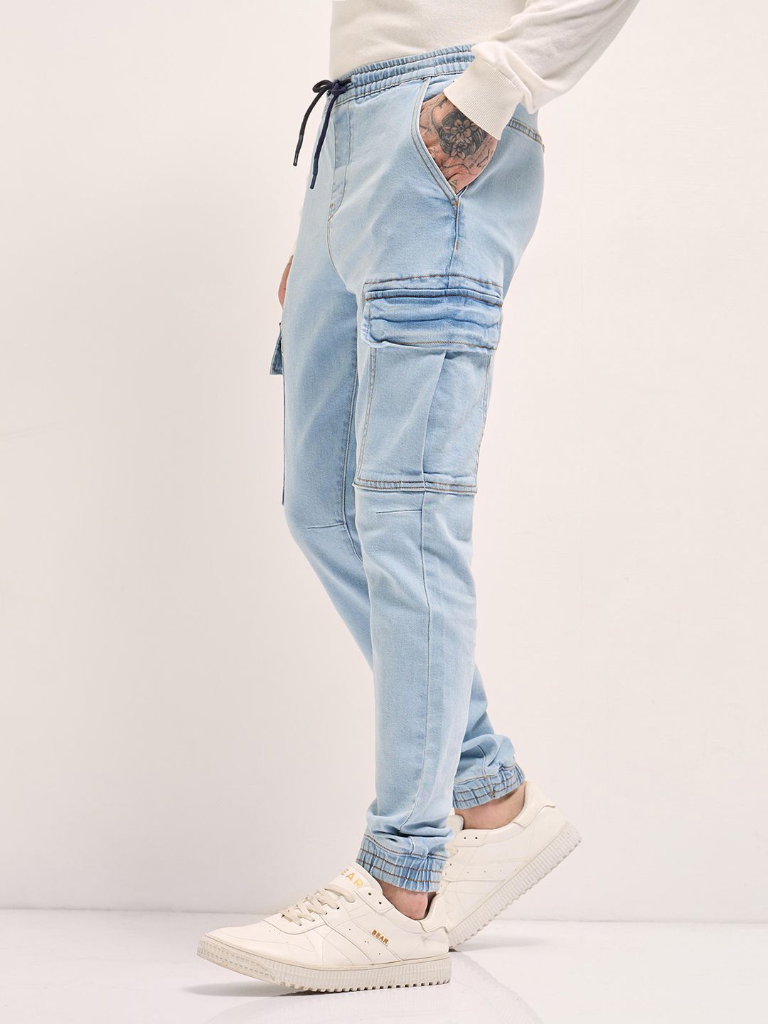 THE BEAR HOUSE Men Mid-Rise Jogger Jeans