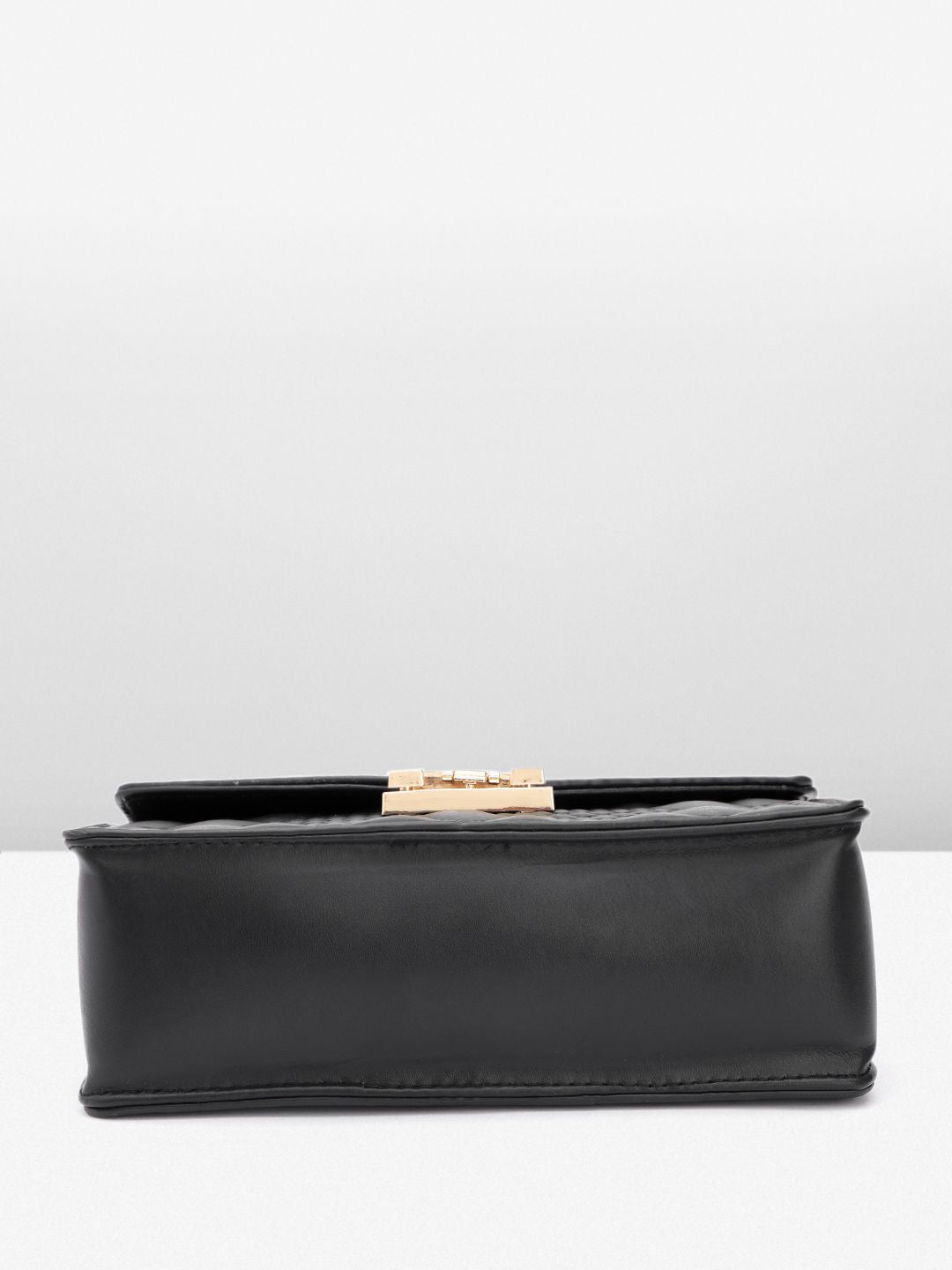 DressBerry Brand Logo Embossed Quilted Satchel