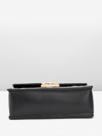 DressBerry Brand Logo Embossed Quilted Satchel