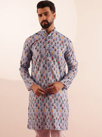 SOJANYA Men Floral Printed Kurta