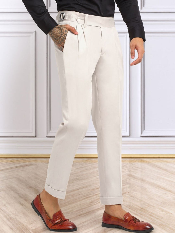 Moda Rapido Men Slim Fit Easy Wash Trousers