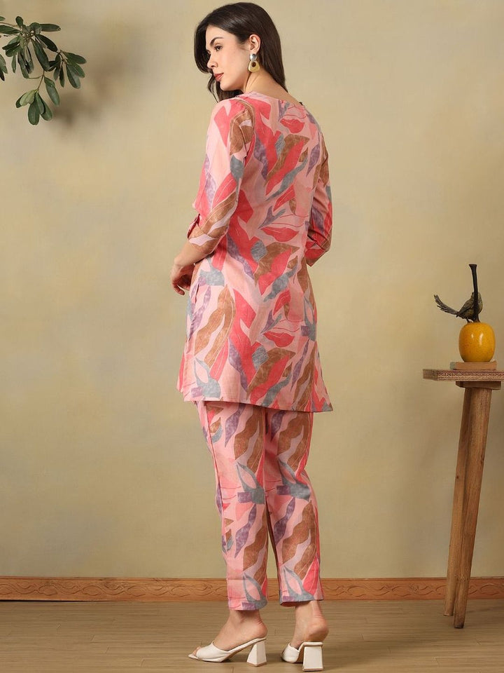 Mamicha Tropical Cotton Printed Tunic with Trousers