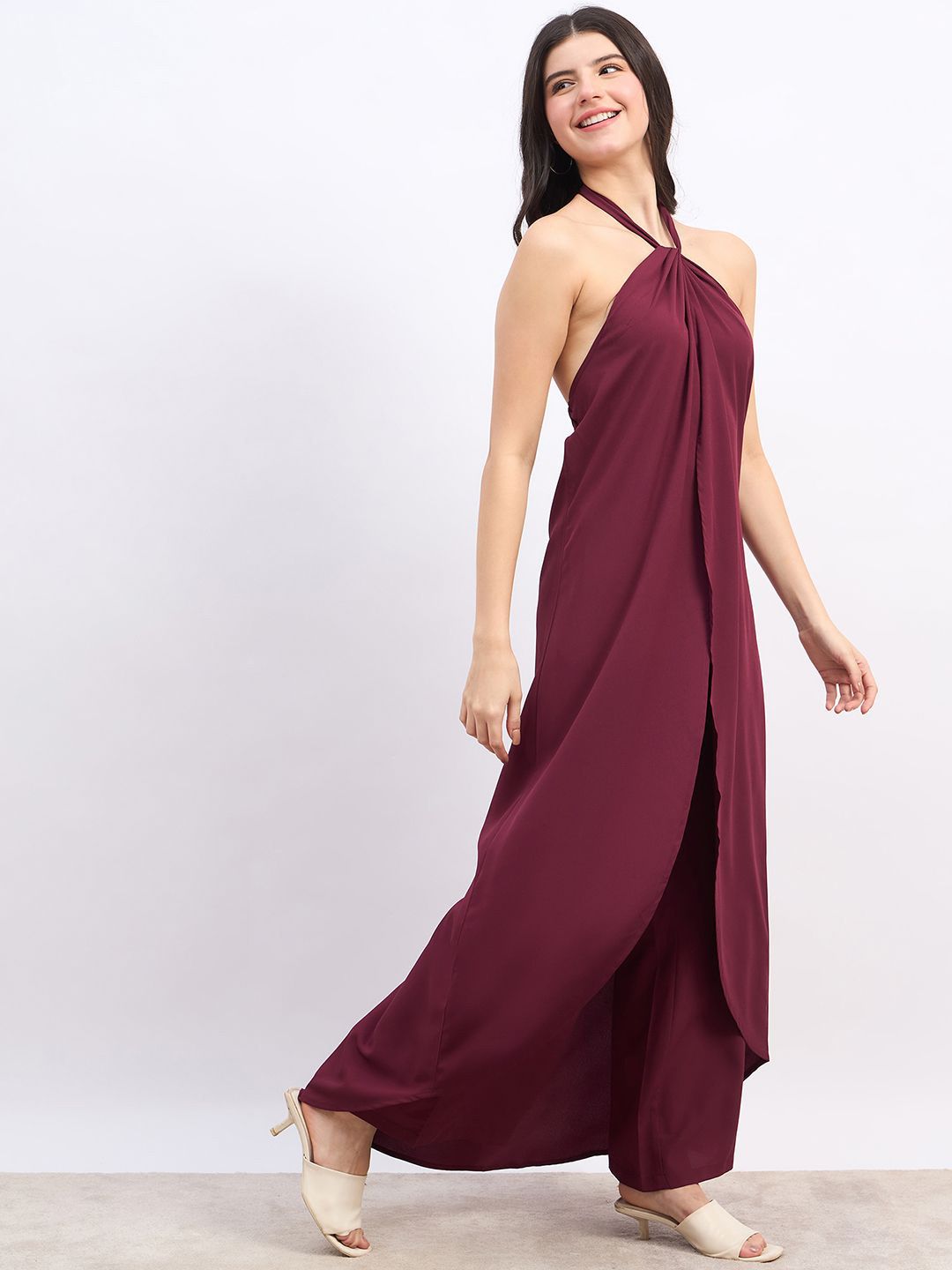 Berrylush Halter Neck Tunic With Palazzo
