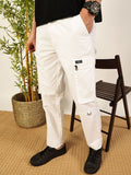 Thomas Scott Men Smart Cricket Club Collection Easy Wash Cargo Trousers