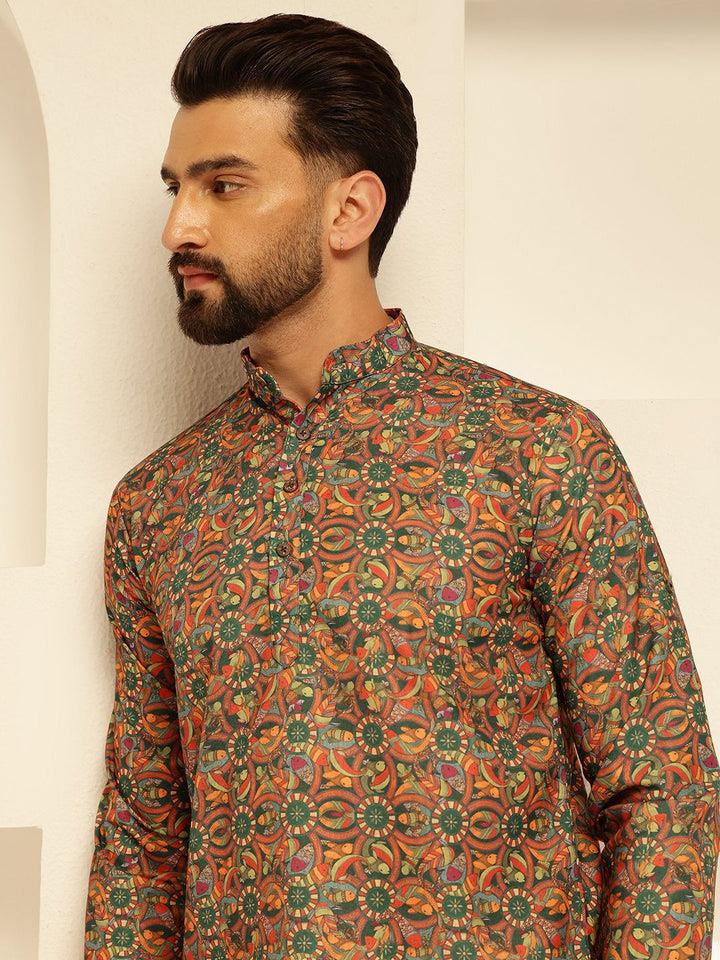 SOJANYA Quirky Printed Cotton Straight Kurta