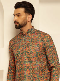 SOJANYA Quirky Printed Cotton Straight Kurta