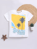 Happy Faces Boys Printed Pure Cotton T-shirt
