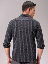 The Indian Garage Co Men Regular Fit Dobbr Textured Resortwear Shirt
