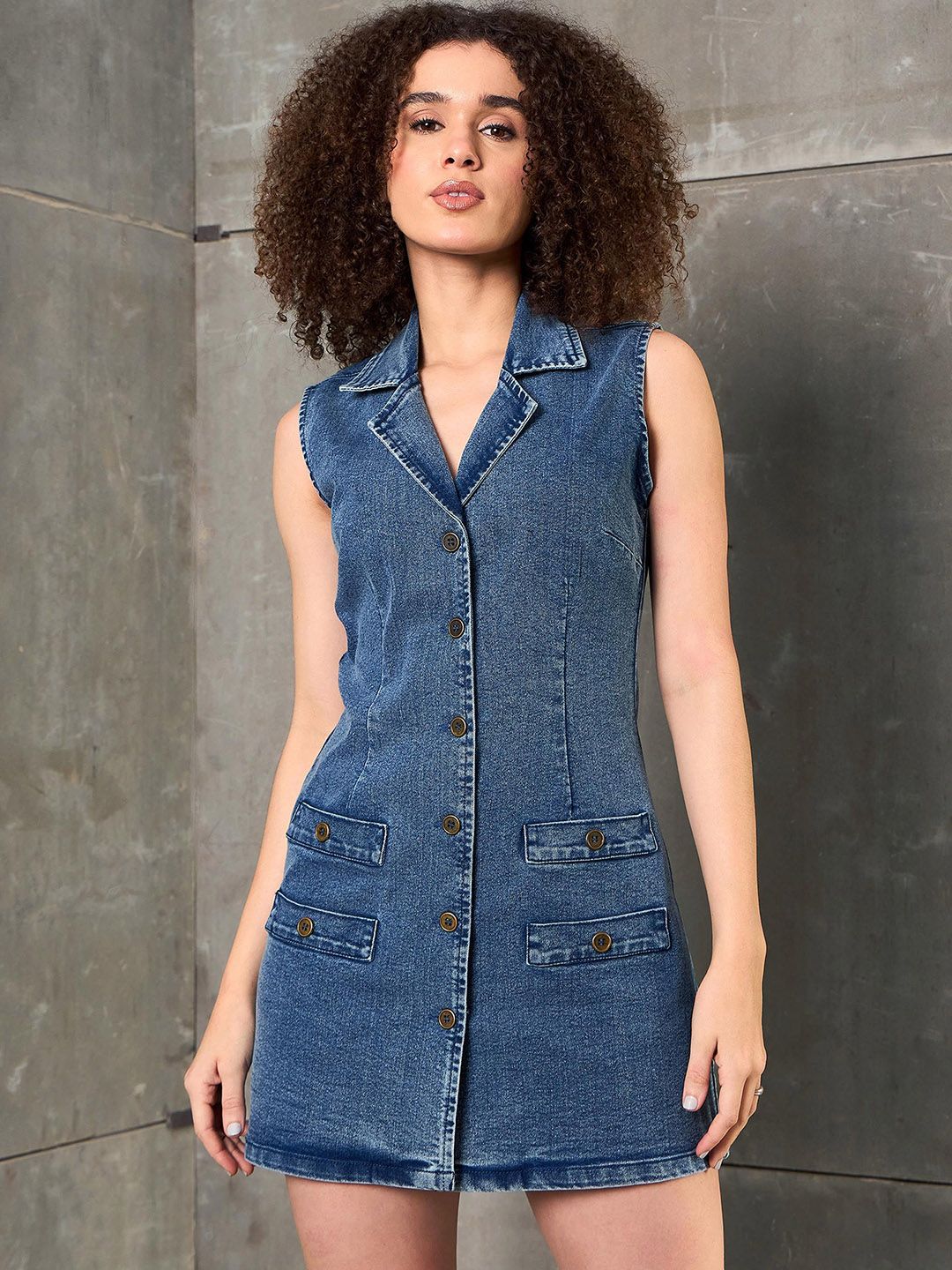 Sassafras wanita baju baju di atas gaun blazer lutut