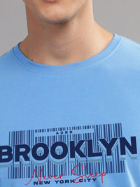 ADRO Typography Printed Round Neck Cotton T-shirt