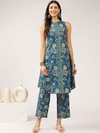 Anouk Floral Printed Pure Cotton Tunic & Palazzos