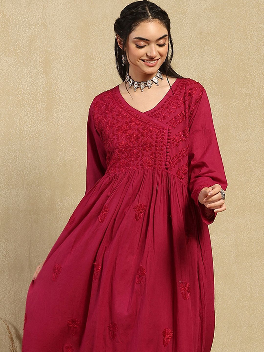 Rumah Wanita Chikankari Kurta Chikankari