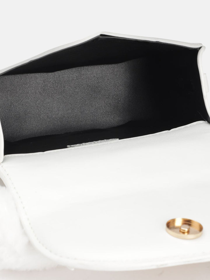 DressBerry Structured Satchel with Quilted Detail