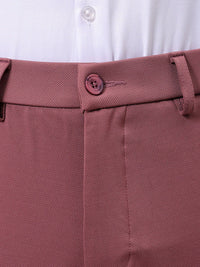 The Indian Garage Co. X Luxe Men Textured Slim Fit Chinos Trousers