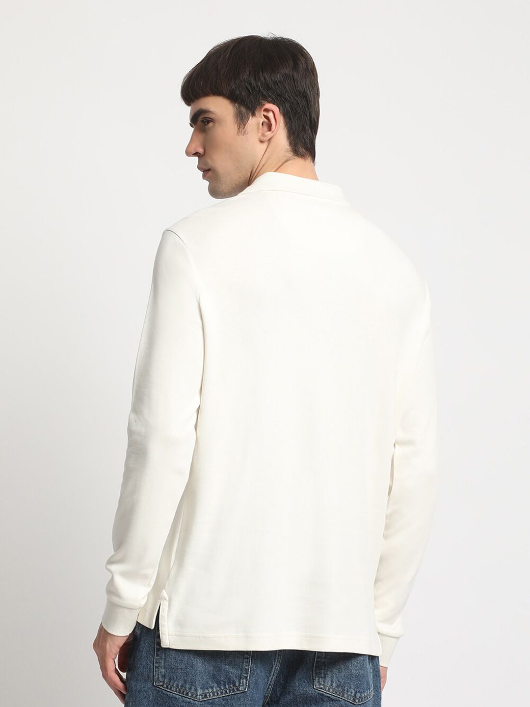 THE BEAR HOUSE Polo Collar Slim Fit Pure Cotton T-shirt