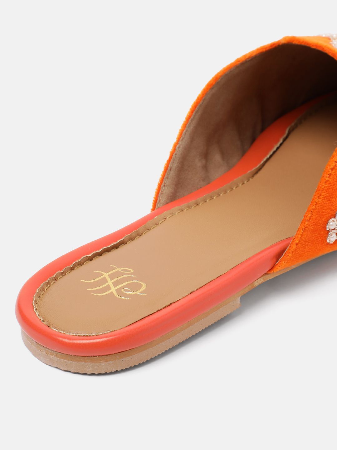 House of Pataudi Women Ethnic Embellished Mules