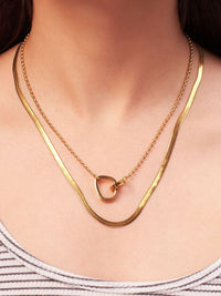 SALTY Stainless Steel Classic Beauty Layered Necklace