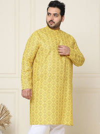 SOJANYA PLUS Floral Printed Mandarin Collar Kurta Lurus Biasa