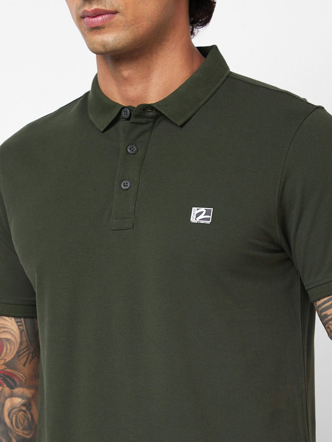 SPYKAR Polo Collar Slim Fit T-shirt