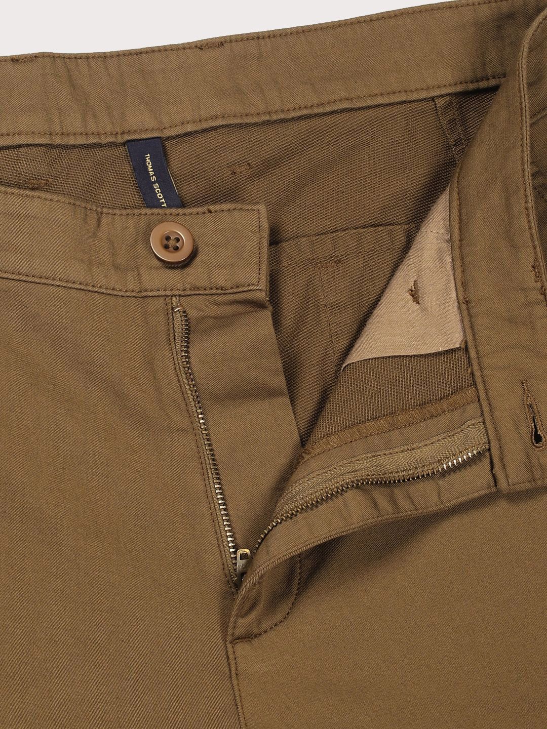 Thomas Scott Men Smart Regular Fit Mid-Rise Chinos