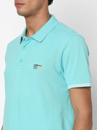 SPYKAR Polo Collar Pure Cotton T-Shirt