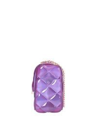 Lino Perros Textured Structured Shoulder Bag with Quilted