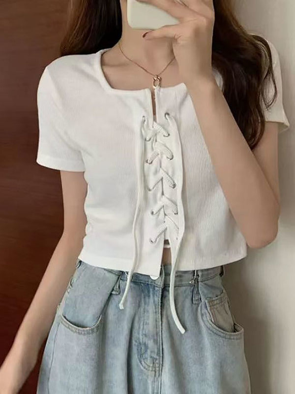 DressBerry Women Solid Crop Top