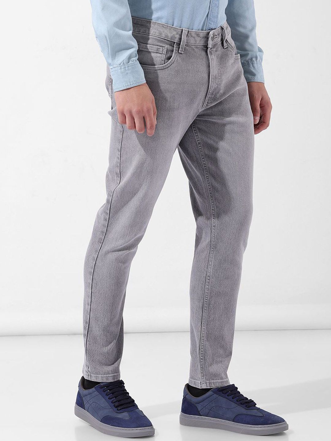 The Indian Garage Co Men Slim Fit Mid-Rise Stretchable Jeans