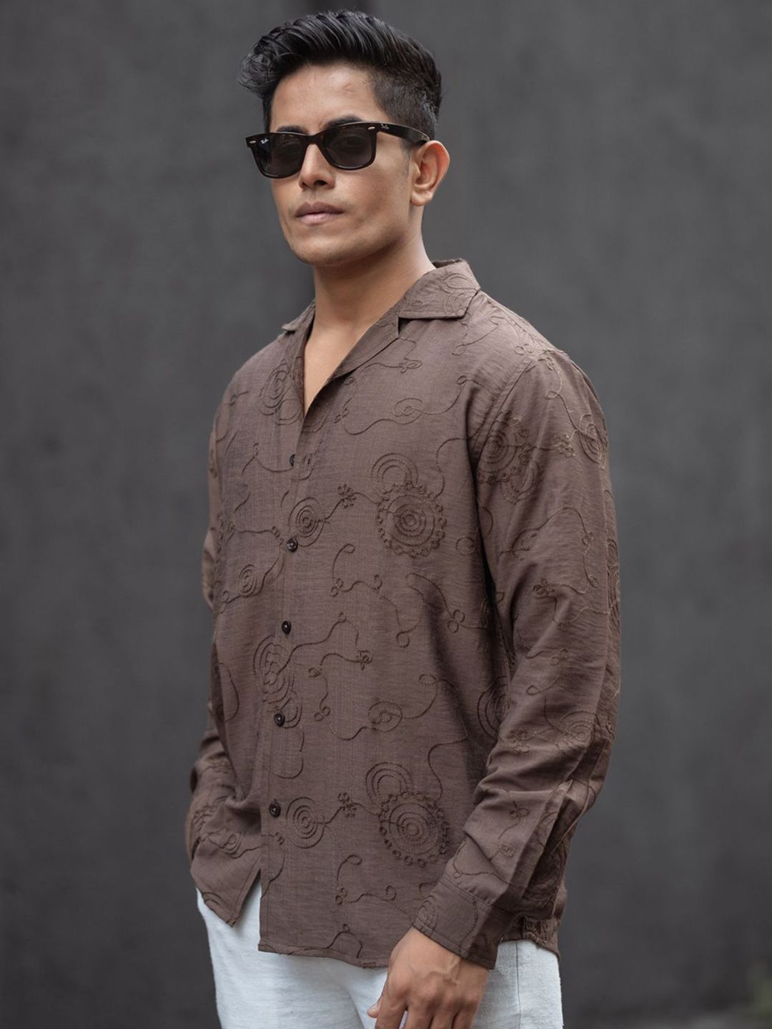 Powerlook Men Opaque Printed Casual Shirt