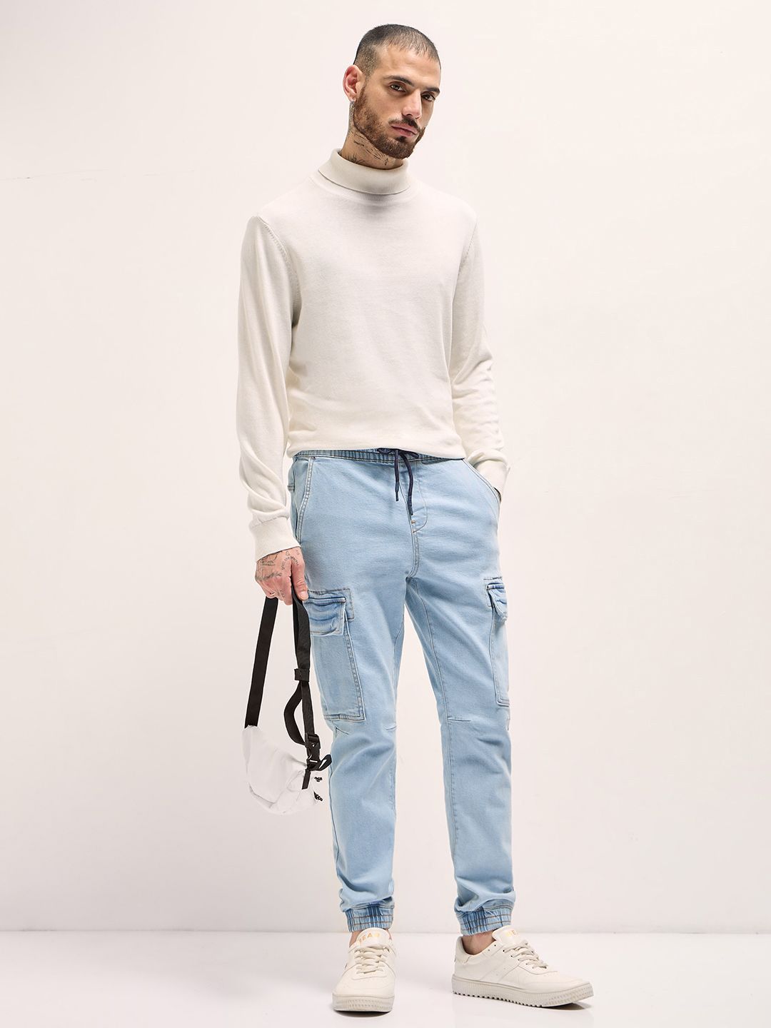 THE BEAR HOUSE Men Mid-Rise Jogger Jeans