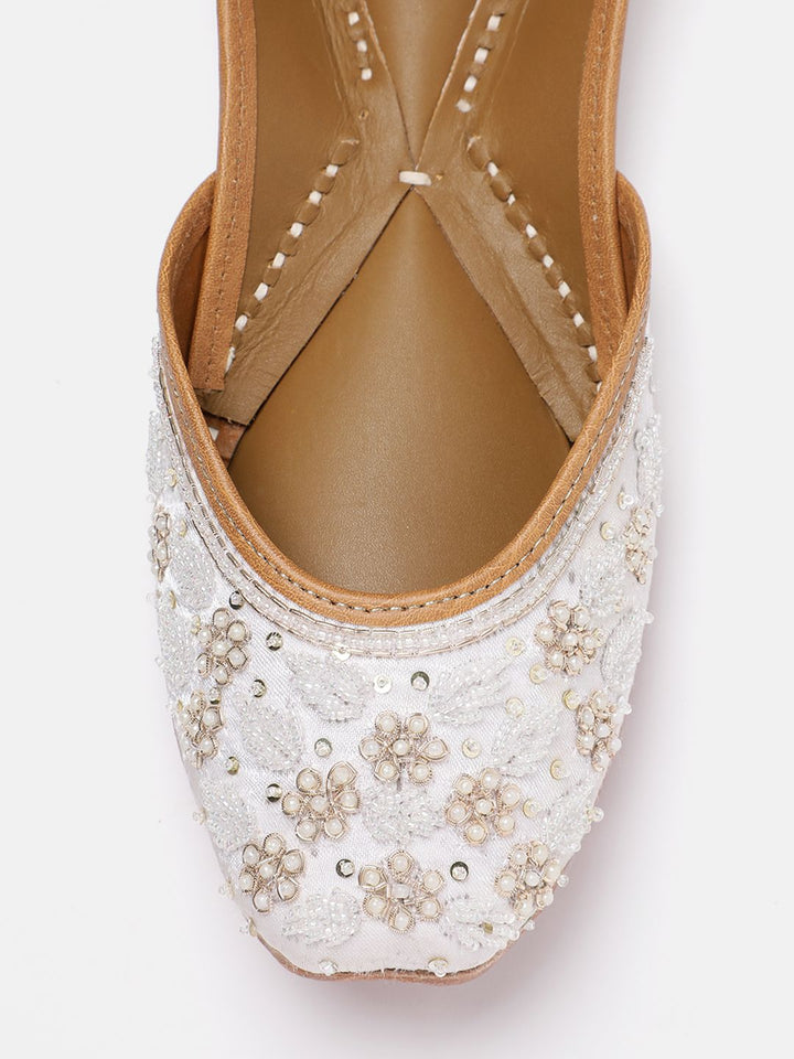 House of Pataudi Embellished Mojaris