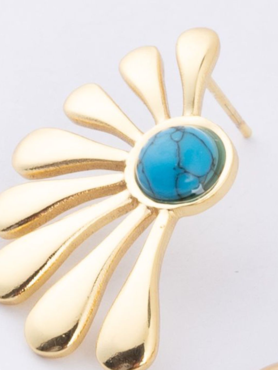 VOGUE PANASH Stainless Steel 18K Gold-Plated Contemporary Studs