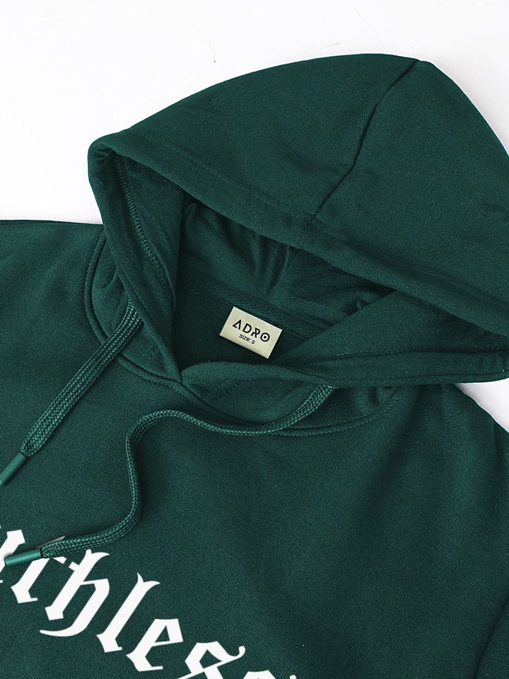 ADRO Men Printed Hooded Sweatshirt