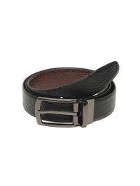 Teakwood Leathers Men Textured Leather Reversible Formal Belt