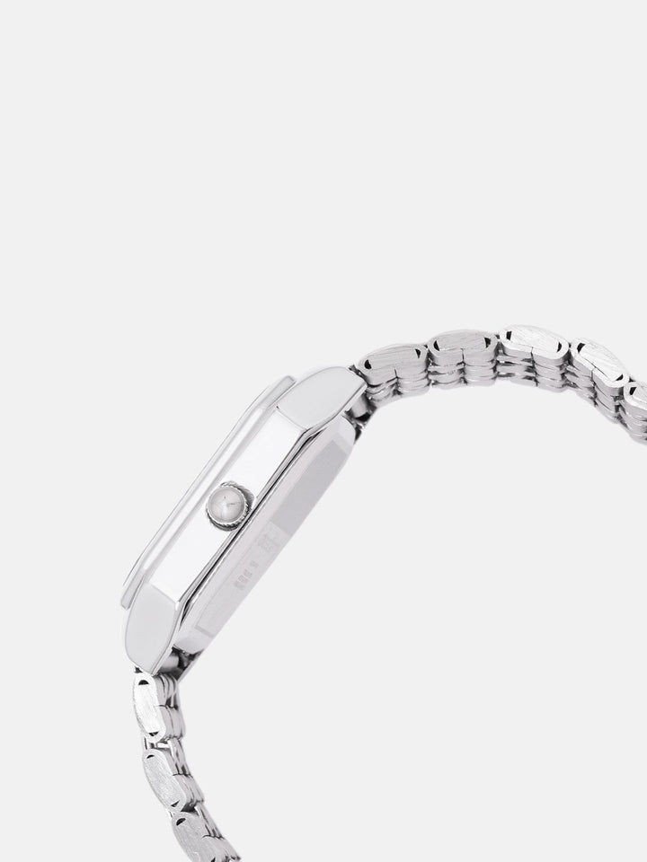 DressBerry Women Embellished Dial & Bracelet Style Straps Analogue Watch UT-A8639-WHT-DB