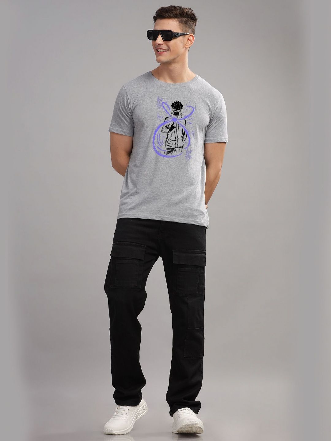 ADRO Men Graphic Printed Graphic Print Others Round Neck Cotton Tshirt