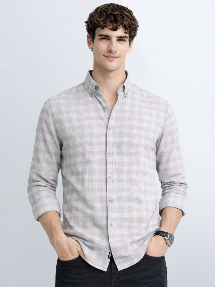 ADRO Men Standard Checked Casual Shirt